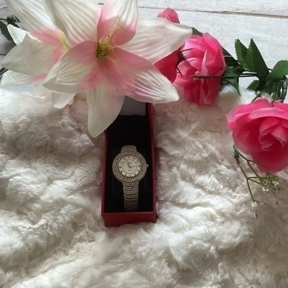 BURGI Womens Bling Watch NWBOX